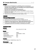 Preview for 7 page of Leuze electronic MLC 1050 Series Manual