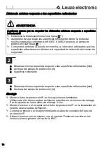 Preview for 14 page of Leuze electronic MLC 1050 Series Manual