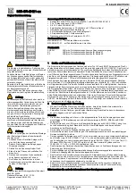 Предварительный просмотр 1 страницы Leuze electronic MSI-SR-2H21 Series Original Operating Instructions