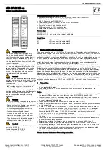 Предварительный просмотр 3 страницы Leuze electronic MSI-SR-2H21 Series Original Operating Instructions