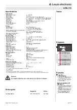 Preview for 2 page of Leuze electronic OPSL 775 Manual