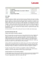 Preview for 2 page of Leuze 50132136 User Manual