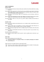 Preview for 3 page of Leuze 50132136 User Manual