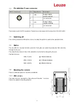 Предварительный просмотр 8 страницы Leuze 50132136 User Manual