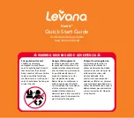 Предварительный просмотр 1 страницы Levana Keera Quick Start Manual