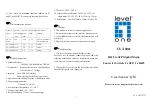 Предварительный просмотр 2 страницы level 1 GVT-2011 User Manual