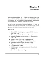 Preview for 6 page of LevelOne 10/100M 32bit Fast Ethernet PC card User Manual