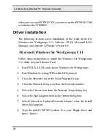 Preview for 42 page of LevelOne 10/100M 32bit Fast Ethernet PC card User Manual