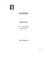 LevelOne FBR-1416 User Manual предпросмотр