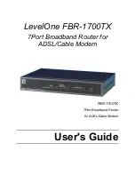 LevelOne FBR-1700TX User Manual предпросмотр