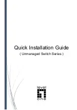 Предварительный просмотр 1 страницы LevelOne FGP-2031 Quick Installation Manual