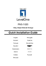 Предварительный просмотр 1 страницы LevelOne FNS-1020 Quick Installation Manual