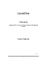 Предварительный просмотр 1 страницы LevelOne FNS-6000 User Manual