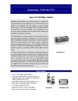 Предварительный просмотр 1 страницы LevelOne FSW-0507TX Datasheet