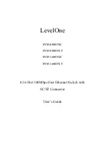 LevelOne FSW-0800FXC User Manual предпросмотр