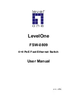 LevelOne FSW-0809 User Manual предпросмотр