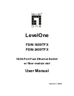 LevelOne FSW-1609TFX User Manual предпросмотр