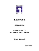 Предварительный просмотр 1 страницы LevelOne FSW-2106 User Manual