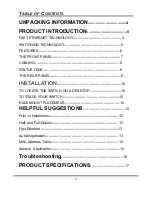 Предварительный просмотр 3 страницы LevelOne FSW-2411TX User Manual