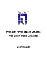 LevelOne FVM-1000 User Manual preview