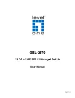 LevelOne GEL-2670 User Manual предпросмотр