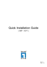 Preview for 1 page of LevelOne GEP - 5271 Quick Installation Manual