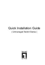 LevelOne GEU-0822 Quick Installation Manual предпросмотр