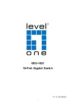 Предварительный просмотр 1 страницы LevelOne GEU-1621 User Manual