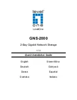 Предварительный просмотр 1 страницы LevelOne GNS-2000 Quick Installation Manual