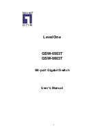 Предварительный просмотр 1 страницы LevelOne GSW-0503T User Manual