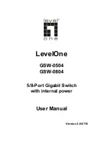 Предварительный просмотр 1 страницы LevelOne GSW-0504 User Manual