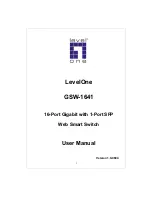 LevelOne GSW-1641 User Manual предпросмотр