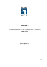 LevelOne GSW-2473 User Manual preview