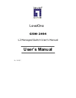 LevelOne GSW-2494 User Manual предпросмотр