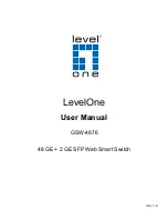 LevelOne GSW-4876 User Manual предпросмотр