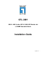 LevelOne GTL-2691 Installation Manual предпросмотр