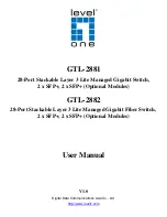 LevelOne GTL-2881 User Manual предпросмотр