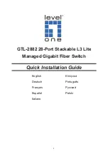 Preview for 1 page of LevelOne GTL-2882 Quick Installation Manual