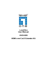 Предварительный просмотр 1 страницы LevelOne HVE-9005 User Manual