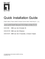 Предварительный просмотр 1 страницы LevelOne HVE-9100 Quick Installation Manual