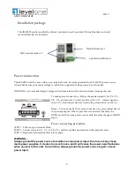 Предварительный просмотр 2 страницы LevelOne IES-0820 User Manual