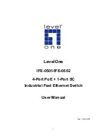 Preview for 1 page of LevelOne IFE-0501 User Manual