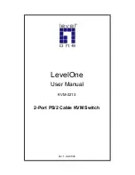 Предварительный просмотр 1 страницы LevelOne KVM-0213 User Manual