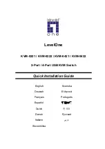 Preview for 1 page of LevelOne KVM-0221 Quick Installation Manual