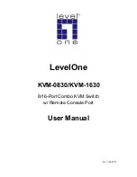 Предварительный просмотр 1 страницы LevelOne KVM-0830 User Manual