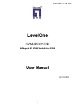 Предварительный просмотр 1 страницы LevelOne KVM-1650 User Manual