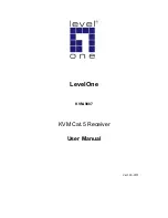 Preview for 1 page of LevelOne KVM-9007 User Manual