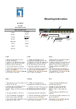 LevelOne KVM-9009 Mounting Instruction preview