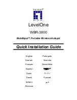 LevelOne MobilSpot WBR-3800 Quick Installation Manual предпросмотр