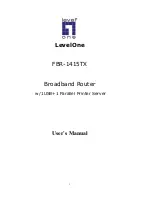 LevelOne NetCon FBR-1415TX User Manual предпросмотр